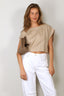 Suzie Kondi - Top - Kori Crop Top Linen - Natural