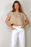 Suzie Kondi - Top - Kori Crop Top Linen - Natural