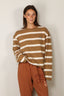 BYLOTTE Studios - Top - Lily Longsleeve - Brown Striped