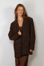 Rotate - Blazer - Oversize Suede - Chocolate Brown