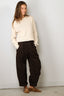 Golden Goose - Sweater - Knit Crew Neck Boyfriend Organic Cotton - Travertine