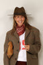 Golden Goose - Hoed - Fedora Flat Brim Hat - Military Olive