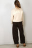 Golden Goose - Sweater - Knit Crew Neck Boyfriend Organic Cotton - Travertine