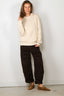 Golden Goose - Sweater - Knit Crew Neck Boyfriend Organic Cotton - Travertine