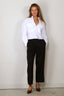 RÓHE - Broek - Cropped Wide Leg Trousers - Black