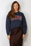 Anine Bing - Sweater - Trenton Sweatshirt Bing - Dark Blue