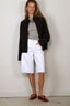 Tibi - Jacket - Recycled Tropical Wool Moto Bomber - Black