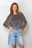 Suzie Kondi - Top - Saba Raglan Heather Velouw - Charcoal Heather
