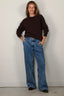 BYLOTTE Studios - Trui - Stevie Knit - Dark Brown