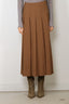 Rohe - Rok - Pleated Wool Skirt - Mocha