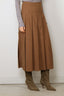 Rohe - Rok - Pleated Wool Skirt - Mocha