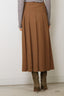 Rohe - Rok - Pleated Wool Skirt - Mocha