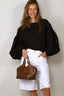 Suzie Kondi - Top - Balon Cotton Poplin - Black