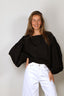 Suzie Kondi - Top - Balon Cotton Poplin - Black