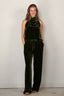 Forte_Forte - Top - Viscose/Silk Velvet Top - Woods