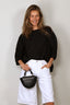 Suzie Kondi - Top - Saria Solid Cotton Poplin - Black