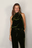 Forte_Forte - Top - Viscose/Silk Velvet Top - Woods