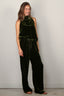 Forte_Forte - Top - Viscose/Silk Velvet Top - Woods