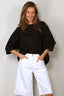 Suzie Kondi - Top - Saria Solid Cotton Poplin - Black