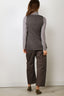 Rohe - Gilet - Boat Neck Waistcoat - Dark Grey Melange