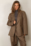 RÓHE - Blazer - Hourglass Shaped Blazer - Desert Brown