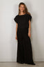 Forte_Forte - Broek - ''Broderie Anglalse" Embroidery Muslin Pants -  Noir