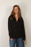 Tibi - Jacket - Eco Acetate Viscose Wrap Shirt Jacket - Black