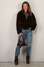 Halfboy - Jacket - Faux Fur Anorak - Dark Brown