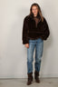 Halfboy - Jacket - Faux Fur Anorak - Dark Brown