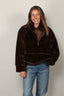 Halfboy - Jacket - Faux Fur Anorak - Dark Brown