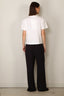 Forte_Forte - Broek - Matt Envers Satin High Waist Flat Front Pants - Notte
