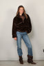 Halfboy - Jacket - Faux Fur Anorak - Dark Brown