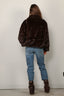 Halfboy - Jacket - Faux Fur Anorak - Dark Brown