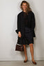 Tibi - Top - Crochet Netting Oversized Easy T - Navy