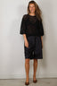 Tibi - Top - Crochet Netting Oversized Easy T - Navy