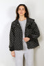 Ganni - Jas - Flyweight Nylon Jacket  Printed - Black