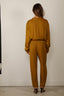 Tibi - Broek - Eco Acetate Viscose Grace Trouser - Mustard