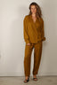 Tibi - Broek - Eco Acetate Viscose Grace Trouser - Mustard