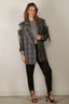 Tibi - Blazer - Papery Wool Plaid Easy Mens Blazer - Grey Multi