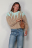 SAGE AND IVY - Sweater - Sigrid - Mint / Camel Light