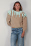SAGE AND IVY - Sweater - Sigrid - Mint / Camel Light