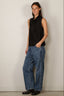 Forte_Forte - Top - Silk Satin LavalliSre Top - Black