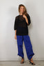 Tibi - Top - Crochet Netting Oversized Easy T - Navy