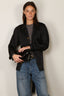 Forte_Forte - Jacket - "The Lotus" Fluid Jacquard Pajama Jacket - Notte