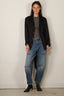 Forte_Forte - Jacket - "The Lotus" Fluid Jacquard Pajama Jacket - Notte