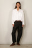 Denimist - Blouse - Bailey Cropped Shirt - Brushed Ecru White