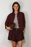 Forte_Forte - Blouse - Linen Gauze Embroidered Edges Shirt - Fondant