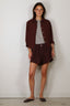 Forte_Forte - Blouse - Linen Gauze Embroidered Edges Shirt - Fondant