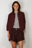 Forte_Forte - Blouse - Linen Gauze Embroidered Edges Shirt - Fondant