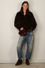 Halfboy - Jacket - Faux Fur Anorak - Dark Brown
